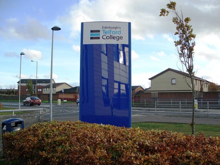 Telford College sign