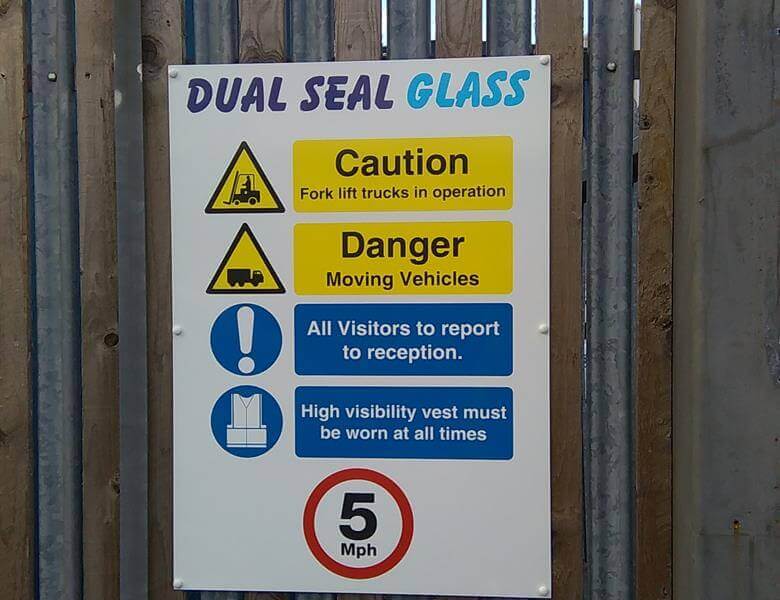 Dual Seal Glass Signage