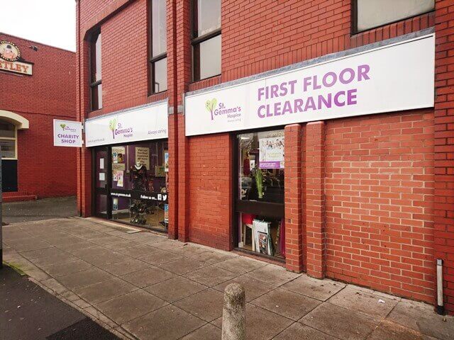 Charity Shop signage