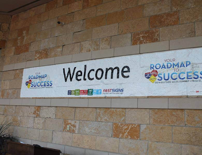 Your Roadmap to Success Welcome Sign