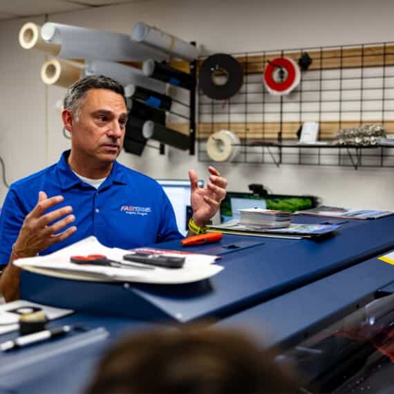 An image of Pete with FASTSIGNS