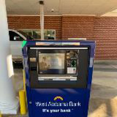 ATM with wall wrap