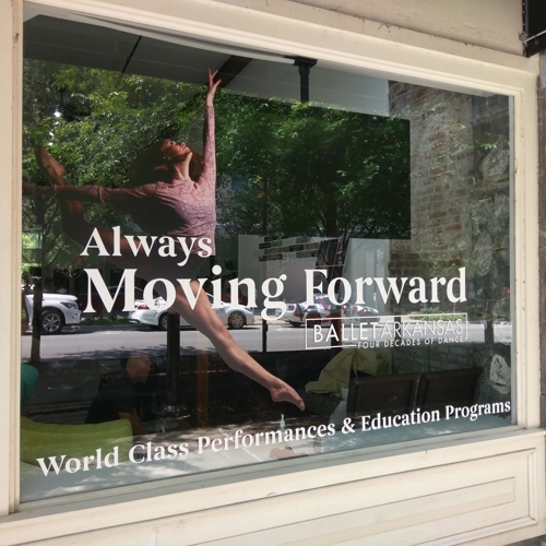 Ballet Arkansas Window Graphics
