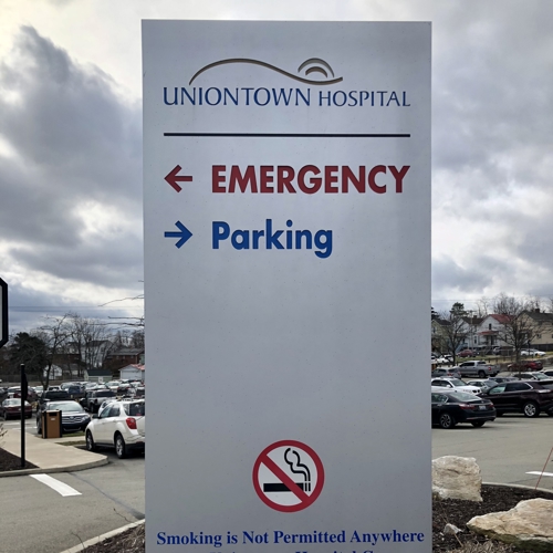 Uniontown Hospital Aluminum Signage
