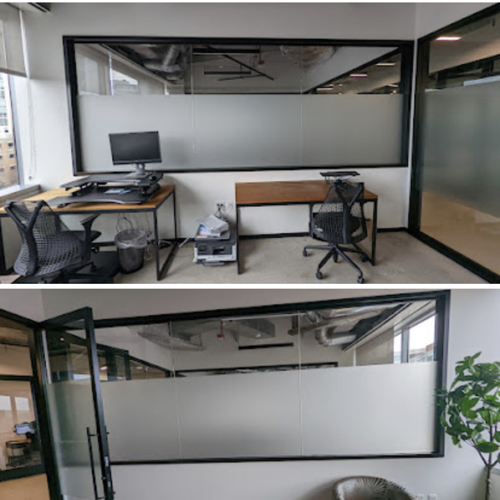 Frosted Vinyl Window Graphics