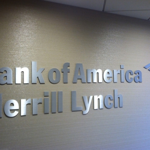 Interior Business Sign for Bank of America 