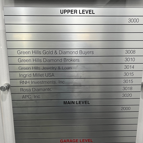 Interior Signage