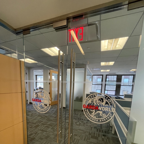 Frosted Vinyl Window Graphics