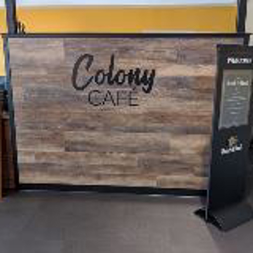 Colony Cafe custom signage