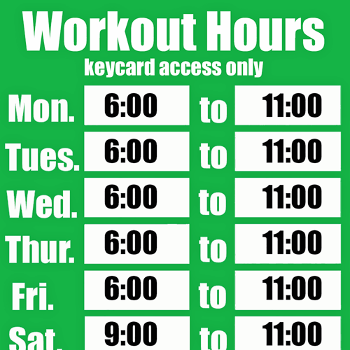 Access Hours Window Poster