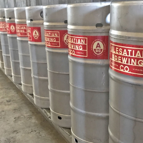 Branded Decals on Beer Kegs