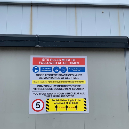 Site Rules Sign