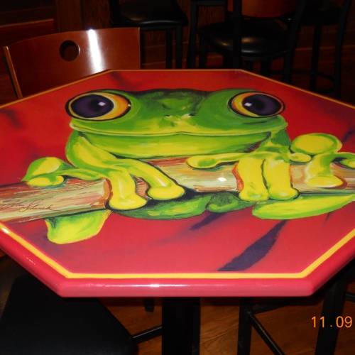 Vinyl Graphics on Table Top