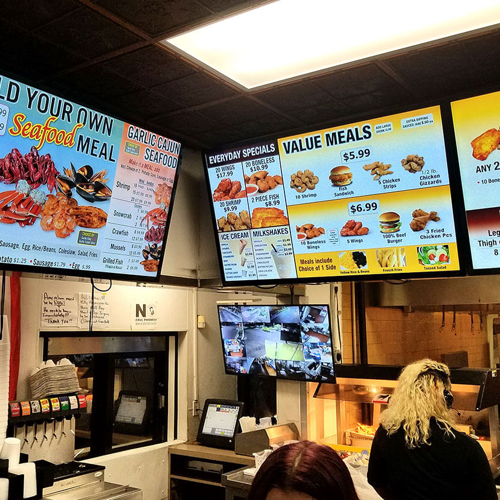 Seafood Digital Menu Board