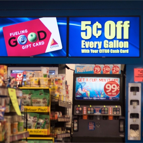 Gas Station Interactive Digital Signage