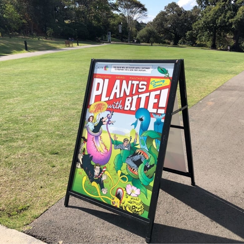 Plants with Bite A-Sign