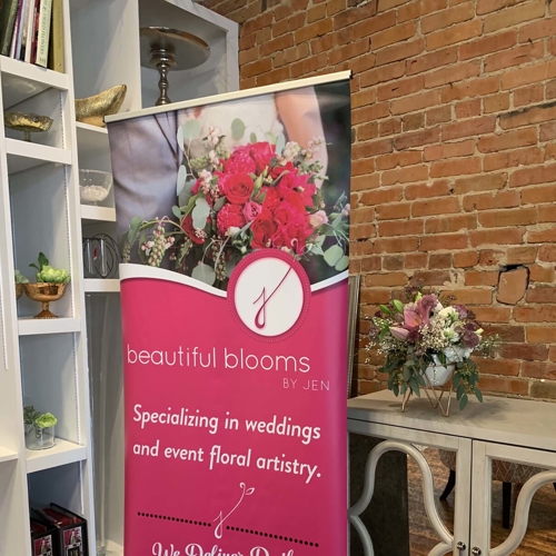 Beautiful Blooms Banner Stand