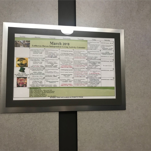 Mounted Calendar