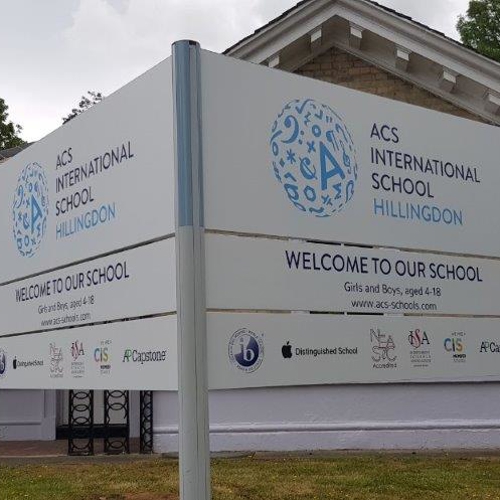 ACS International School Yard Signage