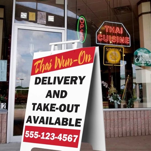 Delivery and Take-Out Signage