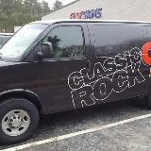 Black Classic Rock Van Wrap