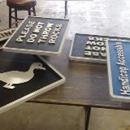 Different custom decal on the table