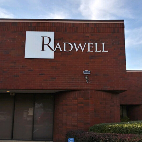 Radwell signage on the building