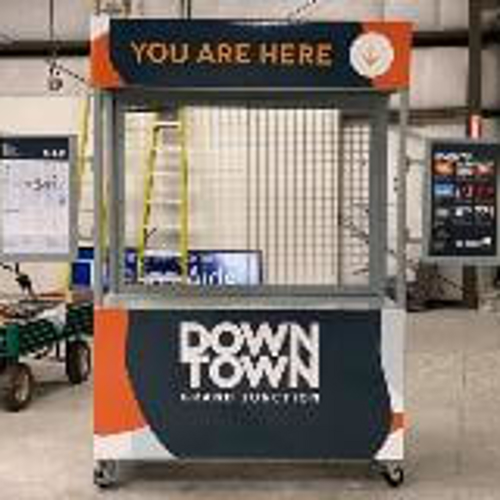 Downtown custom cart on the production site