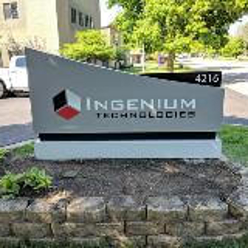 Gray Ingenium monument signage