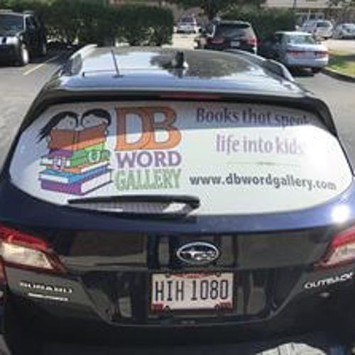 Car with DB word gallery image parked on the a lot