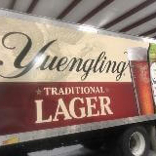 Yuengling truck wrapped with graphics