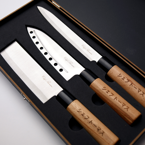 Engraved knives